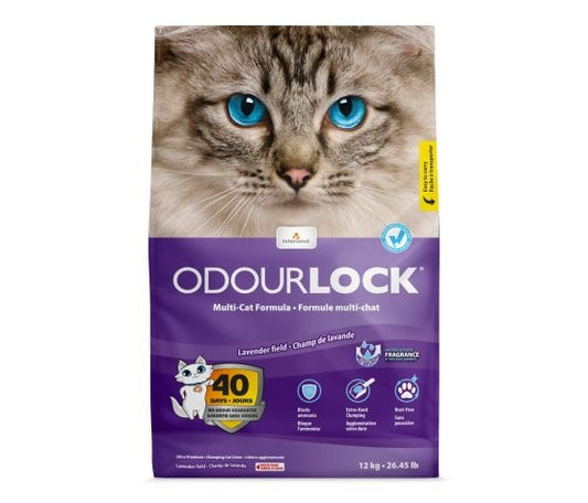 OdourLock Litière agglomérante lavande 12 kg