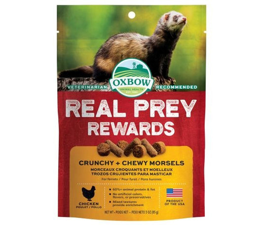 Oxbow Crunchy &amp; Chewy Ferret Treats - Chicken 3 oz