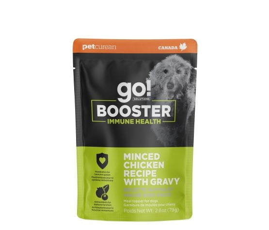 Go Booster for Dogs Immune System Ground Chicken with Sauce 79g