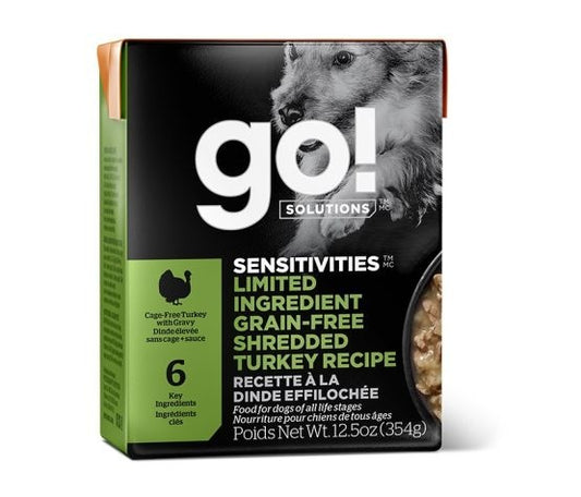 Go Sensitivities Grain Free Ground Turkey Dog 12.5 oz