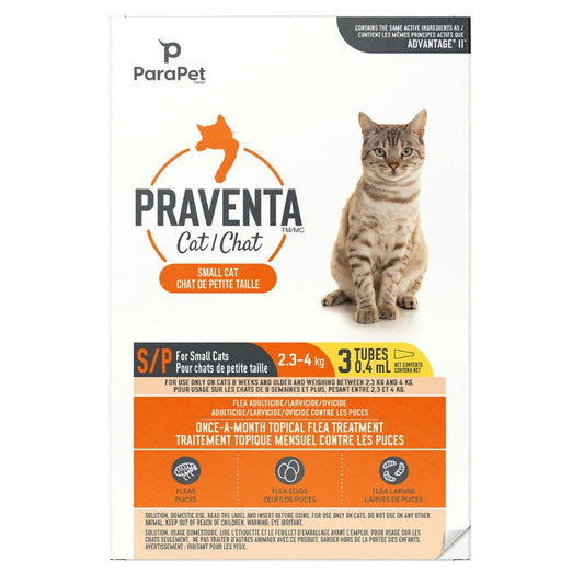 Praventa cat 2.3-4 kg 3 tubes