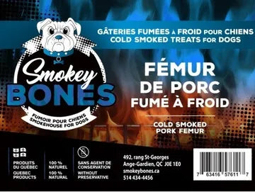 Smokey Bones femur de porc fume a froid