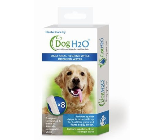 H2o Dissolving tablets for dogs and cats, pack of 8