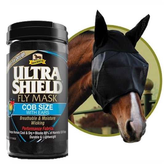 Ultrashield Masque à mouche avec oreilles warmblood size