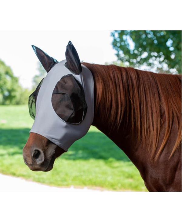 Weaver Lycra Fly Mask Grey, Medium