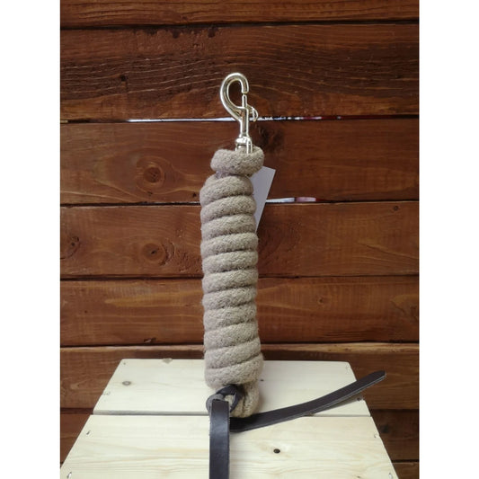 Mustang Jute Leash with Leather Tip 9'